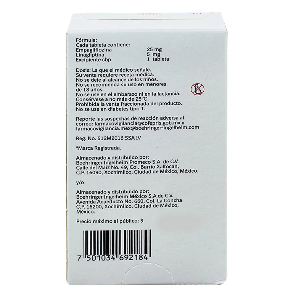 Jardianz DPP 25/5 mg, 30 Tabletas-thumbmail-4