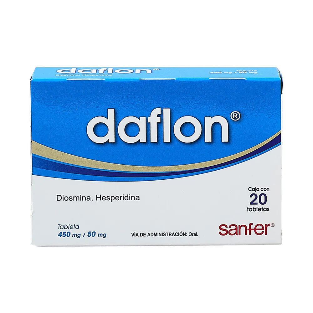 Daflon 450/50 mg, 20 Tabletas