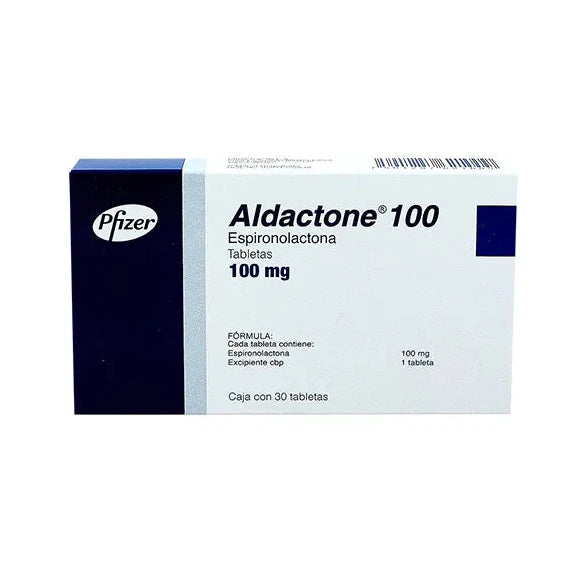 Aldactone 100 mg, 30 Tabletas
