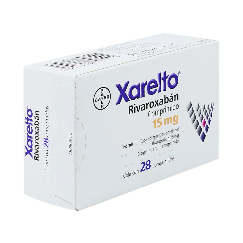 Xarelto 15 mg rivaroxabán, 28 tabletas-thumbmail-2