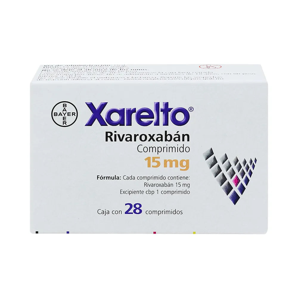 Xarelto 15 mg rivaroxabán, 28 tabletas