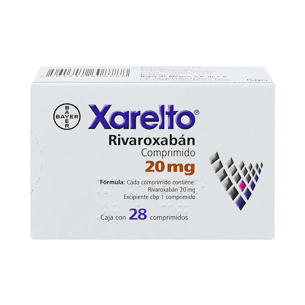 Xarelto 20 mg rivaroxabán, 28 tabletas-thumbmail-4