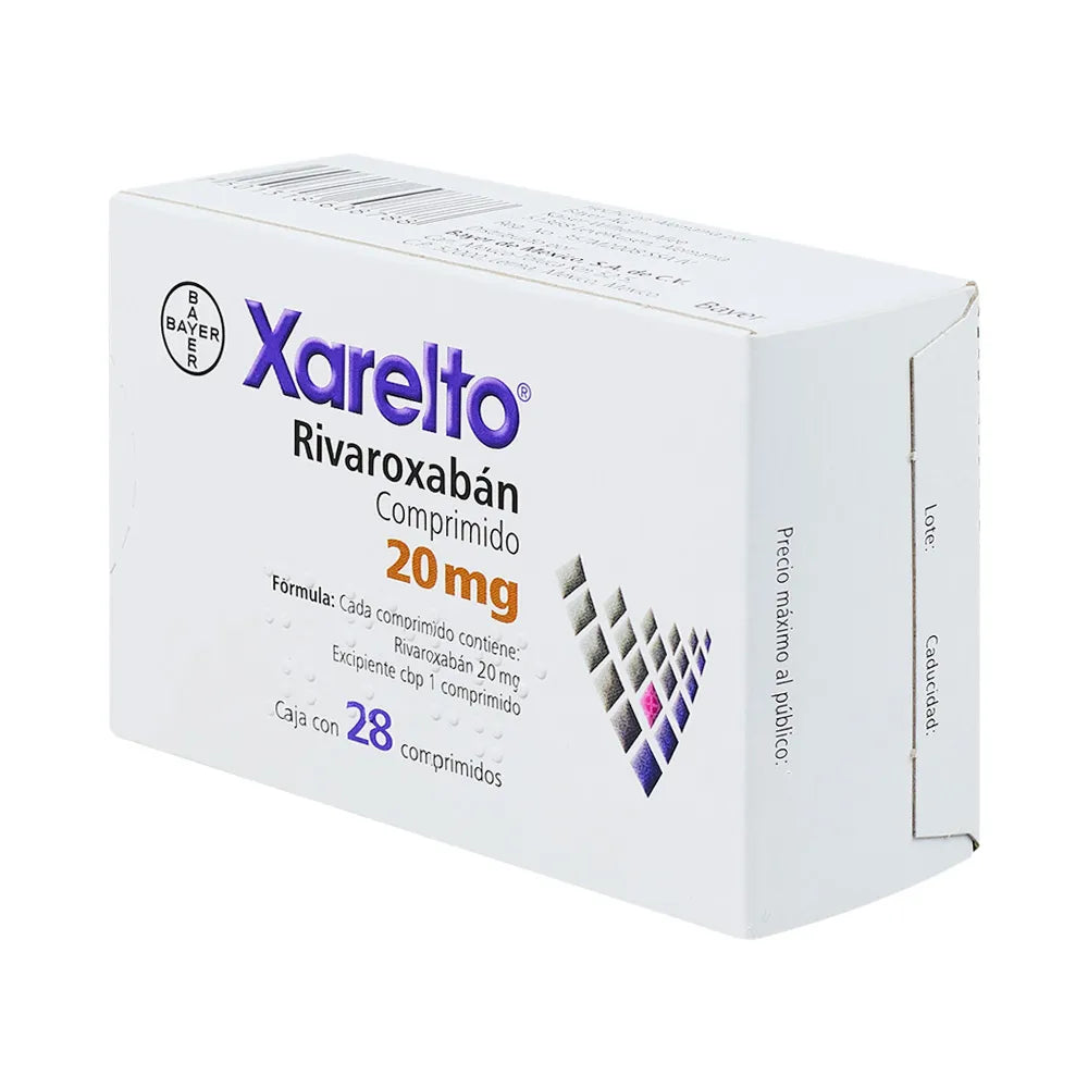 Xarelto 20 mg rivaroxabán, 28 tabletas-thumbmail-3