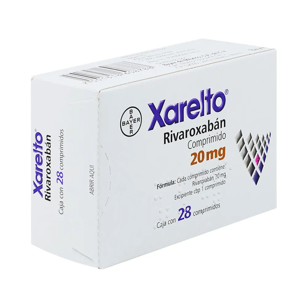 Xarelto 20 mg rivaroxabán, 28 tabletas-thumbmail-2