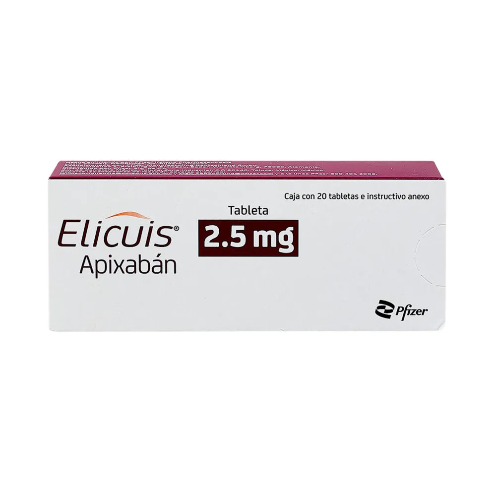Elicuis 2.5 mg, 20 Tabletas