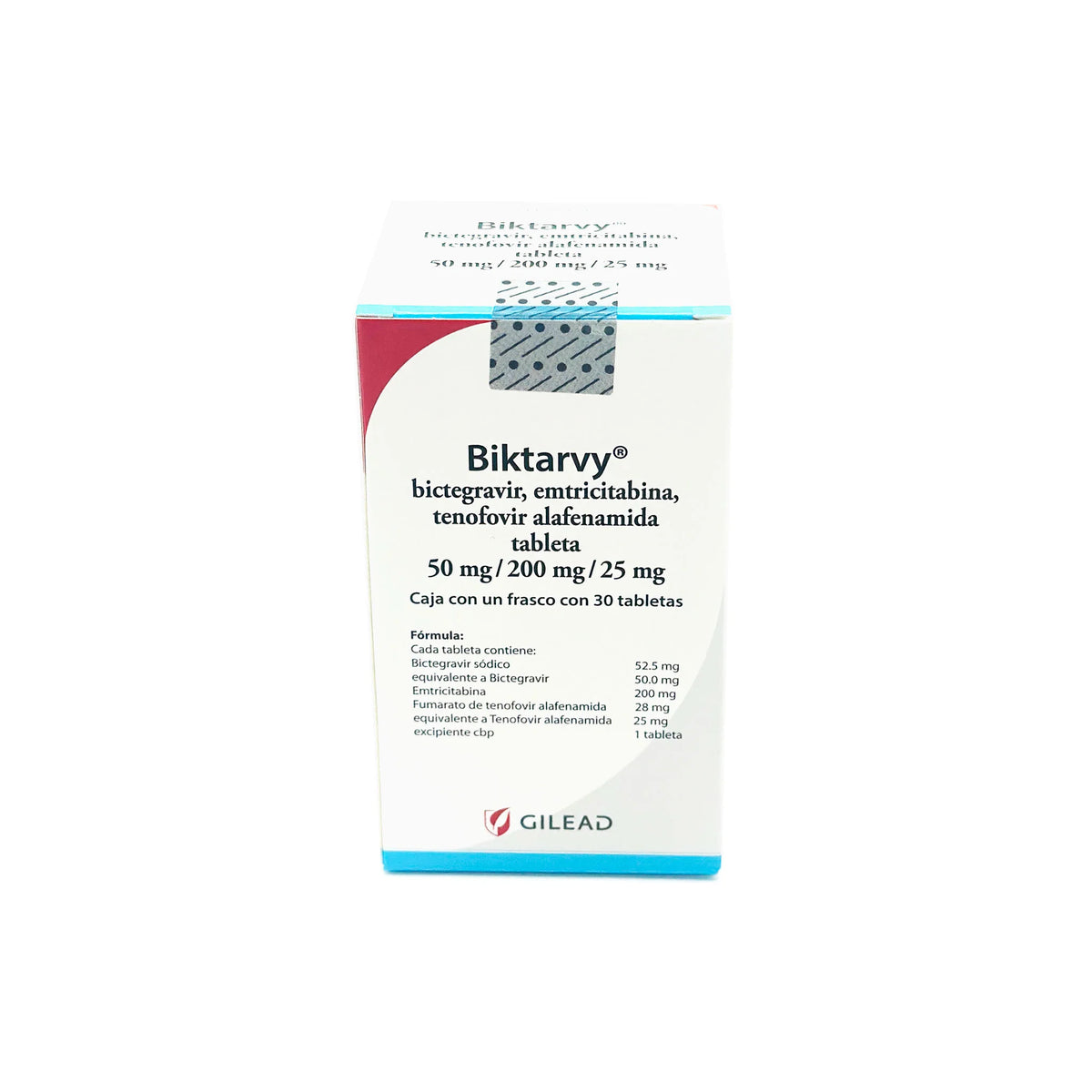 Biktarvy 50 mg/200 mg/25 mg bictegravir emtricitabina tenofovir alafenamida, 30 tabletas-thumbmail-3