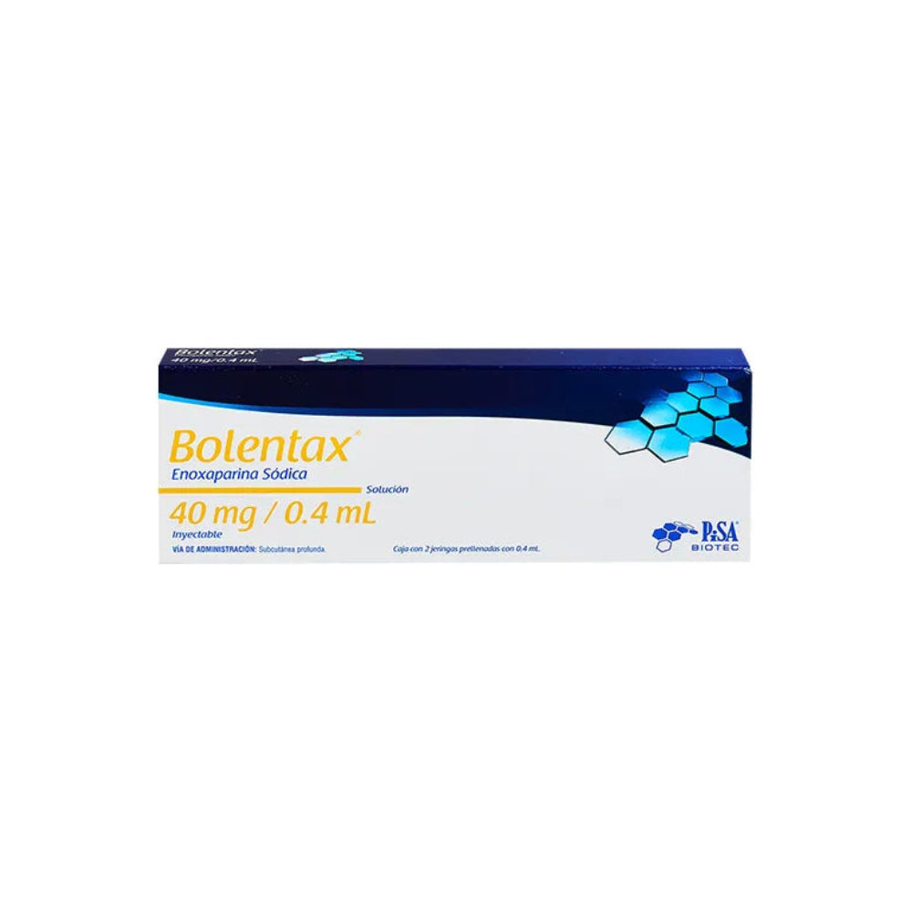 Bolentax 40 mg/0.4 ml enoxaparina sódica, 2 jeringas