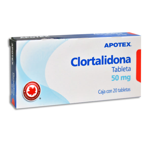 Clortalidona Apotex 50 mg, 20 tabletas