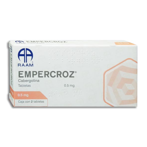EMPERCROZ 500 mcg cabergolina, 2 tabletas