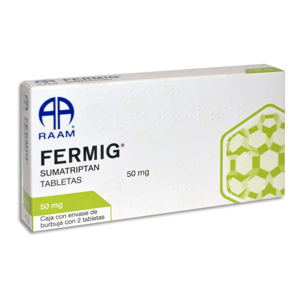 FERMIG 50 mg sumatriptan, 4 tabletas