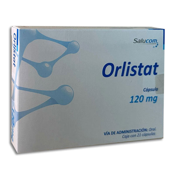 Orlistat Salucom 120 mg, 21 cápsulas