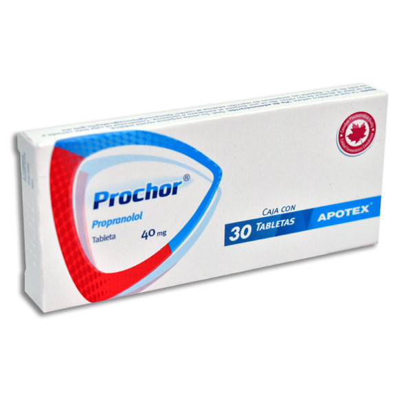 Prochor 40 mg propranolol, 30 tabletas