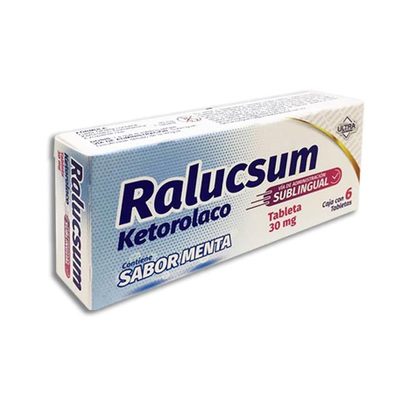 Ralucsum 30 mg ketorolaco, 6 tabletas