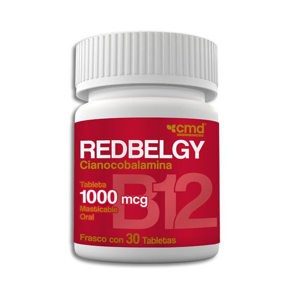 Redbelgy 1 mg cianocobalamina, 30 tabletas