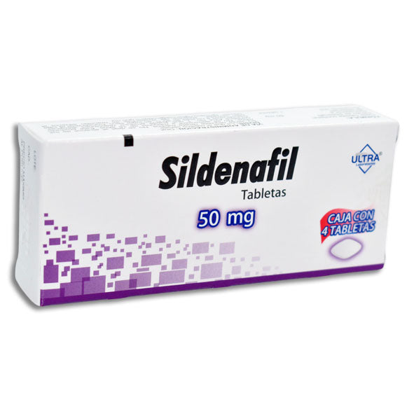 Sildenafil 50 mg Ultra, 4 tabletas