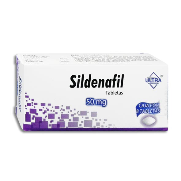 Sildenafil 50 mg Ultra, 8 tabletas