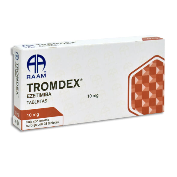 TROMDEX 10 mg ezetimiba, 28 tabletas