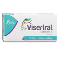 Visertral 10 mg cetirizina, 10 tabletas – Farmacias Sannia