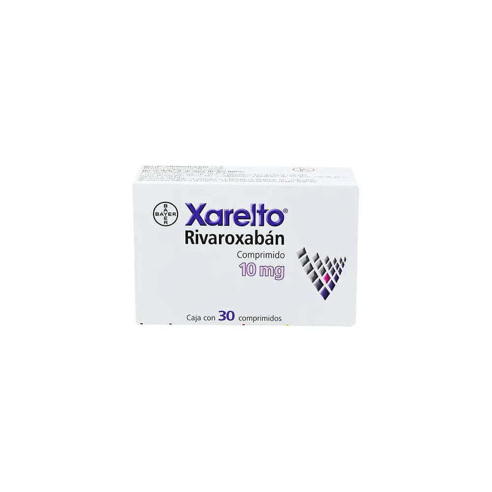 Xarelto 10 mg rivaroxabán, 30 tabletas