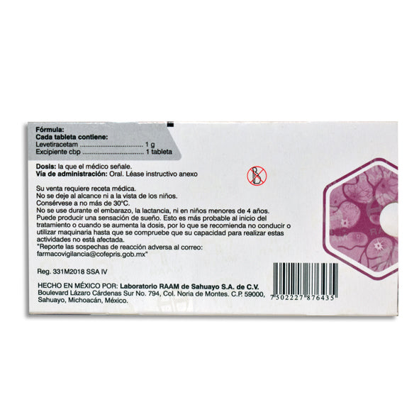 ALEMAP 1 g levetiracetam, 30 tabletas-thumbmail-2