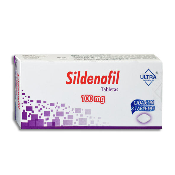 Sildenafil 100 mg Ultra, 8 tabletas