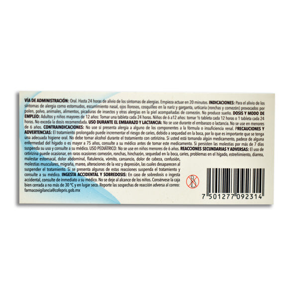 Cetirizina Apotex 10 mg, 10 tabletas-thumbmail-2
