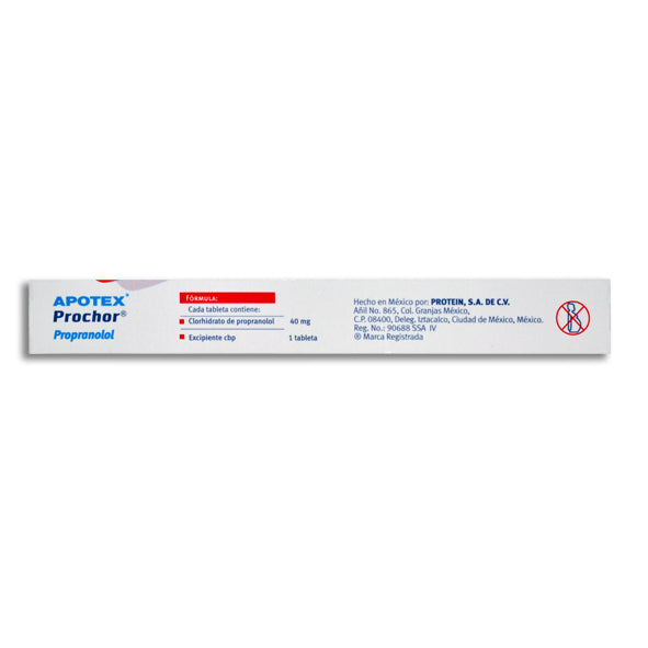 Prochor 40 mg propranolol, 30 tabletas-thumbmail-2