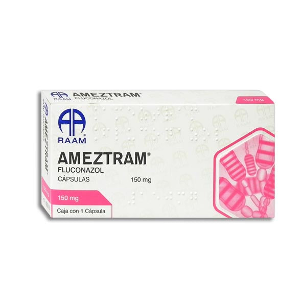 Ameztram 150 mg fluconazol, 1 cápsula
