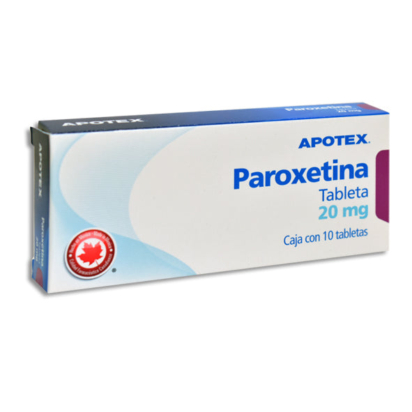 Paroxetina Apotex 20 mg, 10 tabletas