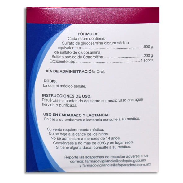 Flx-On (Ariflex) glucosamina condroitina 1.5 g/1.2 g, 30 sobres-thumbmail-2