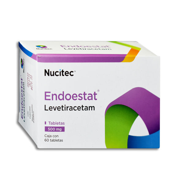 Endoestat 500 mg levetiracetam, 60 tabletas