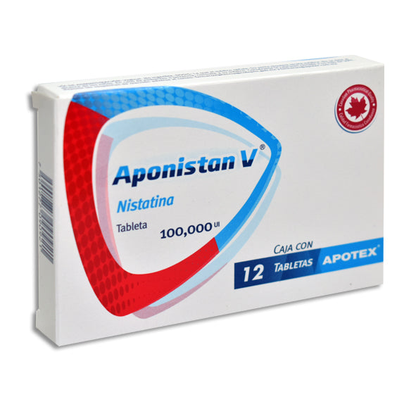 Aponistan V 100000 UI nistatina, 12 tabletas