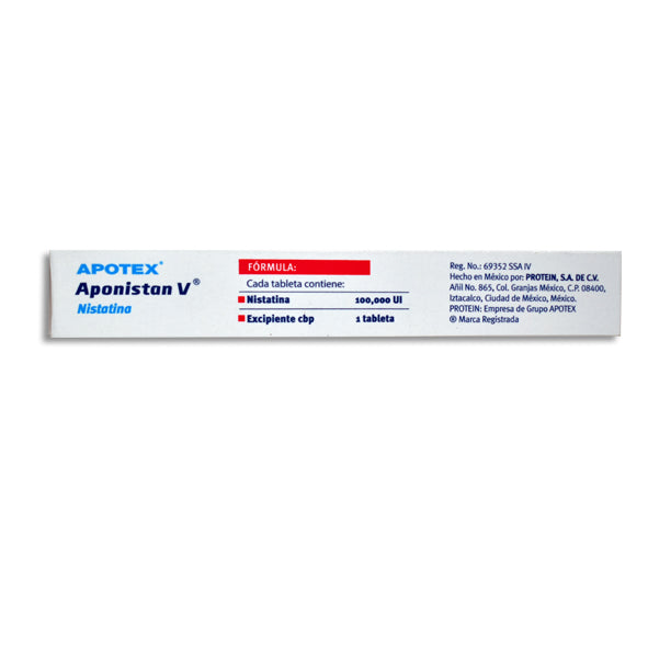 Aponistan V 100000 UI nistatina, 12 tabletas-thumbmail-3
