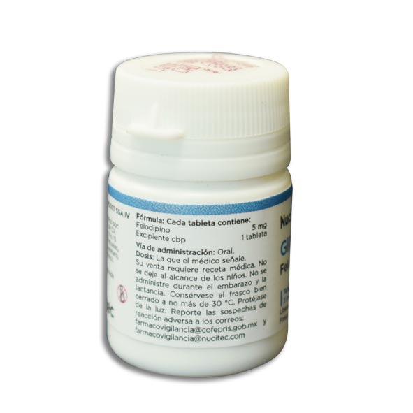 Glitazor 5 mg felodipino, 10 tabletas LP-thumbmail-2