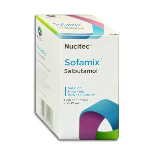 Sofamix 5 mg salbutamol, 10 ml solución