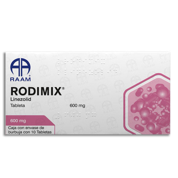 RODIMIX 600 mg linezolid, 10 tabletas