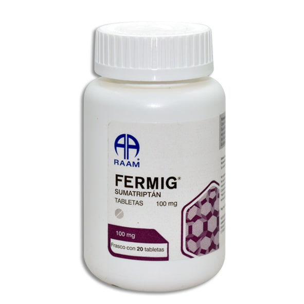 FERMIG 100 mg sumatriptan, 20 tabletas