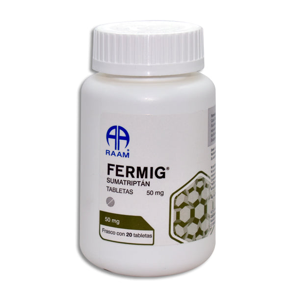 FERMIG 50 mg sumatriptan, 20 tabletas