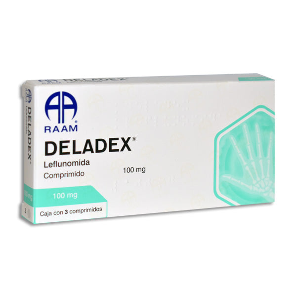 DELADEX 100 mg leflunomida, 3 comprimidos