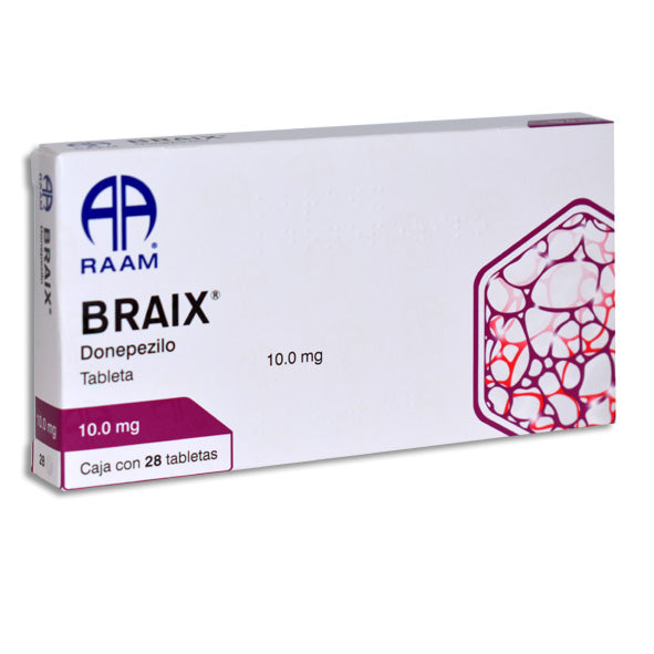 BRAIX 10 mg donepezilo, 28 tabletas