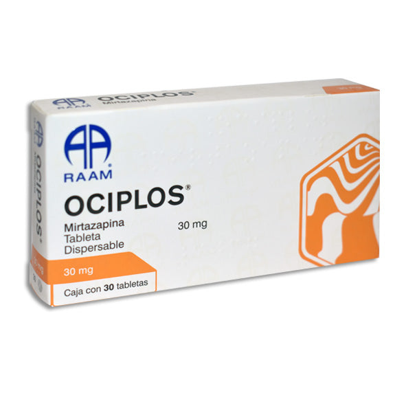OCIPLOS 30 mg mirtazapina, 30 tabletas dispersables